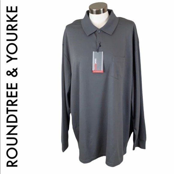 Roundtree & Yorke Other - ROUNDTREE & YOURKE NWT MEN’S GRAY LONG SLEEVE XXL